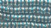 10 4.5mm Silver Rondelles with Aqua Rhinestones